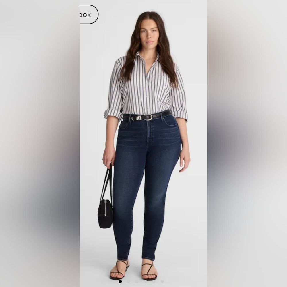 Madewell 10" High Rise Skinny Jeans Size 37 waist 14W
